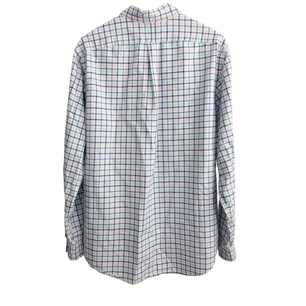 Polo Ralph Lauren Button Down Shirt Blue XL Preppy Quiet Luxury Ivy League Work